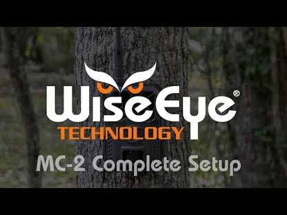 WiseEye | Cellular Trail Camera | Model MC-2 | 75ft IR Flash | 12MP HD Photos & 1080p Video | 0.4s Trigger Speed | MultiCarrier Connectivity | For Hunters & Wildlife Monitoring