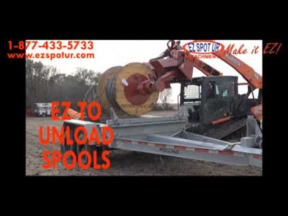 EZ Spot UR Attachment Wire Reel | Model EZ-WR01 | Spool Width 24–50" | 20–30 GPM | 3–5 Ton | For Skid Steer, Compact Track Loaders, Wheel Loaders, Excavators, Mini Excavators, Telehandlers & Backhoes