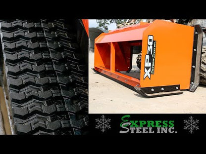 Express Steel | Snow Pusher | Model 8′ XP30 Pullback | SKU ES930PB08 | Width 101" | Hydraulic Flow 15 To 25 GPM | Horsepower 40+ HP | For Skid Steers & Tractors
