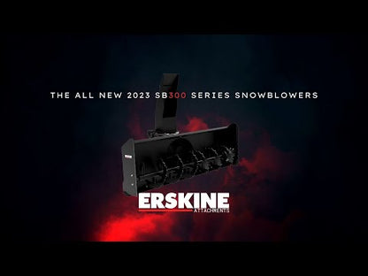 Erskine Hydraulic Snowblower SB-300 Series | 48", 54", 60", 72", 78" & 84" Width | Hydraulic Flow 11-28 GPM | For Skid Steer