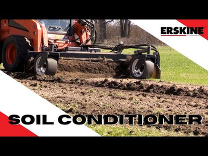 Erskine Soil Conditioner | RSC-72, 84 & 96 Model | Hydraulic Angling Package | For Skid Steer