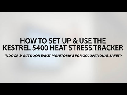 Kestrel 5400 WBGT Heat Stress Tracker (HST) & Weather Meter