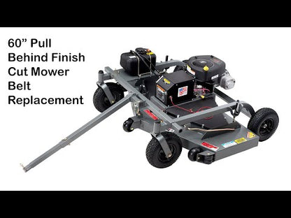 Swisher Classic Finish Cut Mower | Model FC15560CL | Cutting Width 60" | 15.5 Horsepower Briggs & Stratton 12V Engine | Horsepower 15 to 20 HP | For Lawn Tractor, ATV & UTV