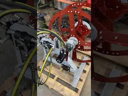 Agrishield Hydraulic 3PT. Universal Winder | Spool Diameter 36" | Hydraulic Oil Flow 5-8+ GPM | For Skid Steers & Tractors
