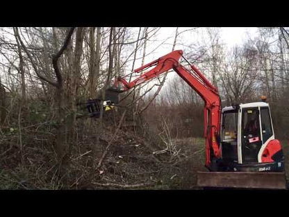 Ragnartech Model JAK-250R Tree Grapple Saw | With Collector & Rotator Options | For 6-12 Ton Excavators