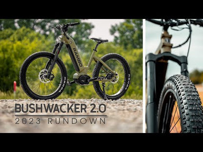 Rambo | E-Bike | Model Bushwacker 2.0 | Width 26" Tires | 1000W Mid-Drive Motor | Up to 118-Mile Range | 48V 15Ah LG Battery