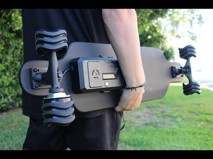 Shark Wheels Electric Recharge & Power Longboard | Wheel Size 80mm | Top Speed 17 -25 MPH | Range 7 - 20+ Miles