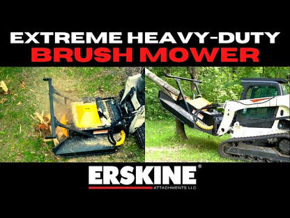 Erskine Extreme Heavy Duty Rotary Brush Mower | Cutting Width 72" inches | Flow Rate 25-45 GPM | For Skid Steer