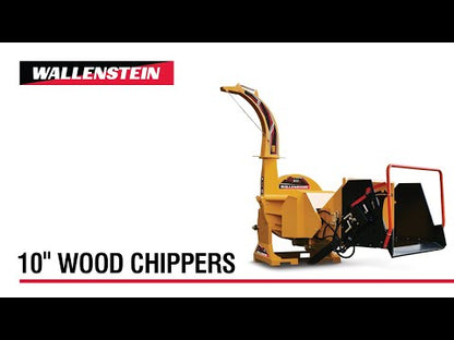 Wallenstein | Wood Chipper | Model BX102R, BX102RI & BX102RPI | Rotor Diameter 36" | Capacity 10" | Horsepower 75-120 HP | For Tractors