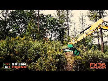 Brush-Hound FX36 Forestry Defender Mulcher | 36" Cutting Width For Mid-Sized Excavator