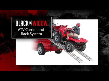 Black Widow Dual Runner ATV Trailer Ramps | Model ST-4811-1600-MV2 | Size 4 ft L x 11 in W | Capacity 1,600 lb | Horsepower 4 To 90+ HP | For ATV & UTV Loading