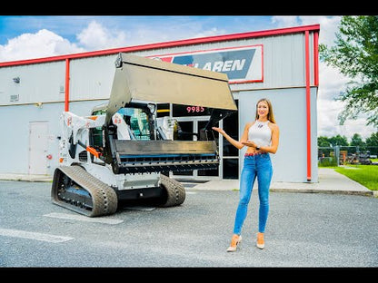 McLaren Industries Power Rake Bucket | Model 60X833X66 To 60X833X84 | Width 66" To 84" | 15 To 25 GPM | For Skid Steer