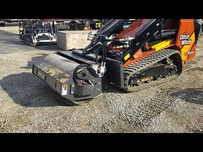 Paladin Vibratory Roller | 36" Smooth Drum | 6-9 GPM | For Mini Skid Steer
