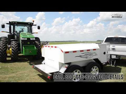 HitchDoc Fuel Trailer | Model HFT9900 | Capacity 990 Gallons | Overall Height 69" inches | For Equipment Refueling