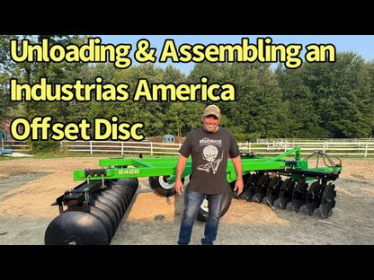 Industrias America 3-Point Hitch Offset Disc | Model 2224 | Cutting Width 8' | Blade Size 22" | Horsepower 50 To 60 HP | For Tractors