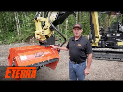 Eterra Attachments Excavator Flail Mowers | EX-30M/30/40 | Range 8-50 GPM | Cut Capacity 2”, 6”, & 6” | For 2 to 4 Tons Mini Excavator