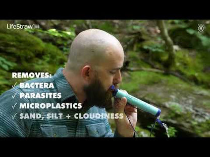 LifeStraw® Peak Straw Personal Water Filter | Filter Size 0.2 Micron | Filter Capacity 4,000L | For Hiking, Camping & Emergency Use