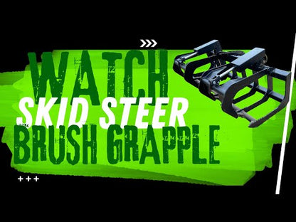 Express Steel Two-Cylinder Brush Grapple | Model ES20010 | 60" Width | Hydraulic Flow 15–20 GPM | For Skid Steers