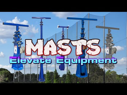 Larson Electronics 50' Telescoping Megatower™ w/ (16) 1500W MH Lights - 13-50' Fold Over Five Stage Light Plant - 360°