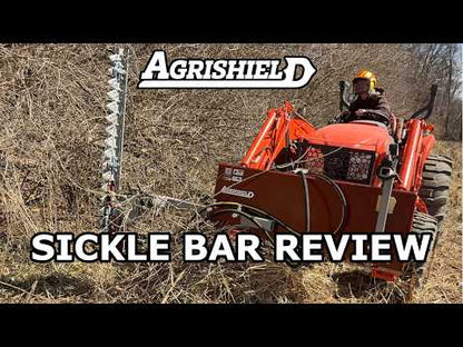 Agrishield Pro-Cut Hydraulically Driven Sickle Bar | Bucket Clamp Mount | Bar Length 42", 54" & 66" | Hydraulic Flow 5-16+ GPM | For Skid Steers, Tractors, Loaders & Excavators