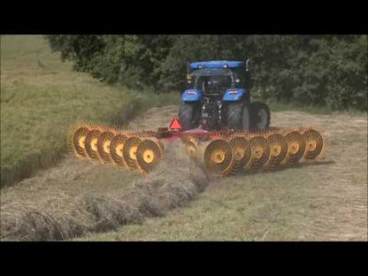 Durabilt Qrake X "V" Type Wheel Rake | 24'11" - 28' Working Width | 60" & 55" Wheels | 60HP | For Tractor