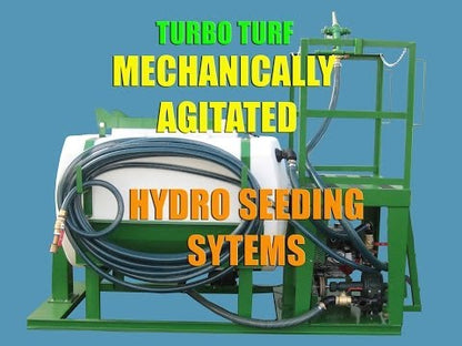 Turbo Turf Hydroseeder | HS-150-P (Pull Type) | Width 49” | Capacity 150-Gallon | Engine Horsepower 6.5 HP | For Golf Courses & Lawn Renovation