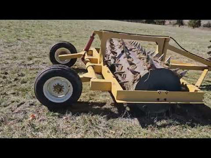 Durabilt | Pasture Punch Aerator With Smooth Roller | Models PP08/SR, PP10/SR & PP12/SR | Widths 8' To 12' | Hydraulic Cylinder 3"x8" To 4"x8" | Horsepower 45–85 HP | For Tractors