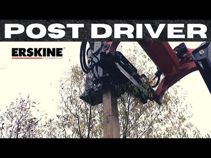 Erskine Post Driver | Hydraulic Tilt Adjustment | For Skid Steer