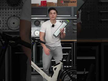 Himiway Foldable Electric Commuter Bike | Model B-3 | Length 63.8" | Battery 48V 15Ah | Range 70 Miles | 500W Hub Motor