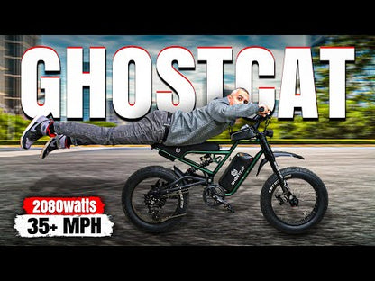 Ghostcat F3 Class 2 Electric Fat Tire Bike | 20" Tires | 750W Motor | 20MPH Top Speed | For Off-Road Adventure Ready