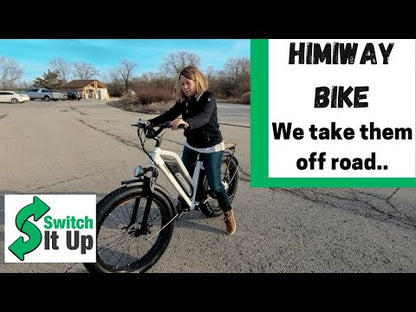 Himiway D3 ST (Cruiser ST) | All Terrain Step Thru Electric Bike | 750W Brushless Gear Motor | LCD Display With USB Charging