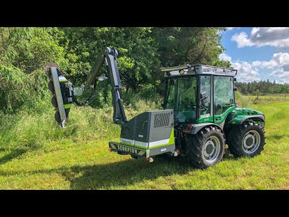 GreenTec 3PT Boom Mower Tractor | Model Scorpion 430 S | Transport Width 7' 3" Ft | Horsepower 80 HP | For Tractors