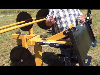 Silt Fence Plow Enfencer Plow 3pt Hitch Fabric With / Without Wire | 36"- 48" Attachment Size | For Tractor