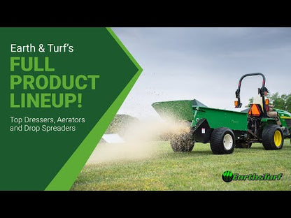 Earth & Turf | TruFlow | Push Spreader | 24D | 24" Spread Width | For Lawn Care & Landscaping