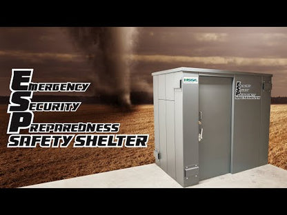 Swisher 25-Person ESP Safety Shelter | Model SR84X144G | 87" External Length | EF5 Tornado Protection | Up to 25-Person Capacity | FEMA & NSSA Certified Safe Room