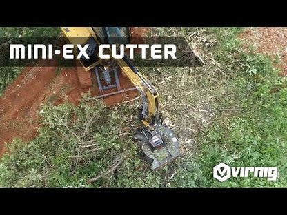 Virnig X30 Mini Excavator Rotary Brush Cutter | Models XBC42, XBC48 & XBC60 | Widths 42" To 60" | Machine Size 4.5 To 13 Tons | For Mini Excavators