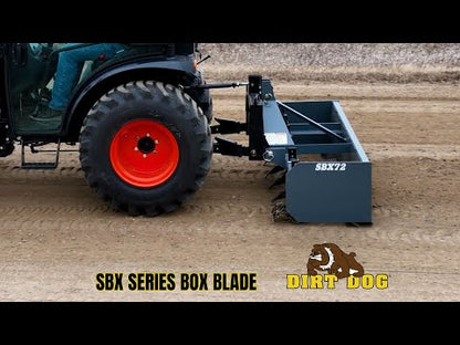 Dirt Dog SBX Series Xtreme Duty Box Blade | 48" to 84" Multiple Working Width | 40-50HP | For Tractor