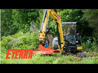 Eterra Attachments Rotary Clearing Mower | Cyclone 48" | Range 12-45 GPM | For 4 to 15 tons Excavators