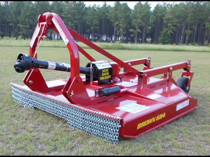 Brown 672HD-1 and 672HD 6' Brush Cutter - Heavy Duty 3-Point Hitch | 65HP For Tractor