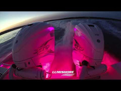 Lumishore Abovewater Flood Light | 4" LUX CRGBW | Full Color Control | For Deck, Cockpit & Security Lighting
