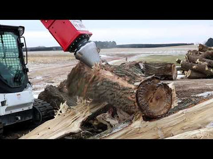 U.S Pride Cone Screw Log Splitter | Model HF-800 (2-Speed) | Splitter Weight 1,750 Lbs | For Large Skid Steers & Excavators