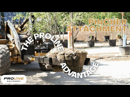 ProLine Pinchers Tree Fork | Attaches To All ProLine Grabber Models | Rootball Capacity 14"–54" | Hydraulic Flow Range 15–25 GPM | For Skid Steers