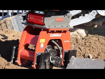 Connect Work Tools Plate Compactor | Model CC20K | Plate 32" × 46" | 20 To 40 Ton | For Excavators