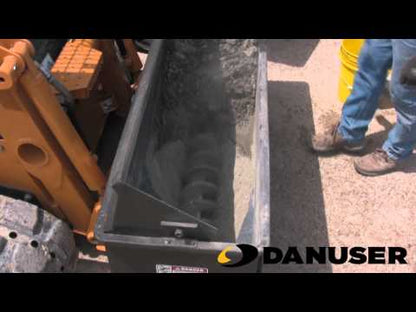 Danuser Auger Bucket Mixing & Discharge | Width 21.5" inches | Hydraulic Flow 12 GPM | For Skid Steers