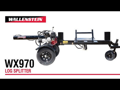 Wallenstein | Log Splitters | WX900 Series | Split Force 25-31 Ton | Horizontal & Vertical Splitting | For Heavy-Duty Wood Processing