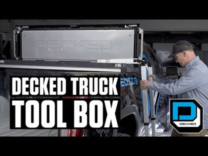 Decked Truck Tool Box | Heavy-Duty Storage | Capacity 9.82 Cubic Ft | 500 lbs Payload | Weatherproof & Secure Design