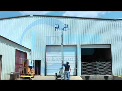 Larson Electronics 20kW Generator - Water Cooled Diesel Engine - 25' Hydraulic Tower - (8) LED Lamps - 25 Gal Tank