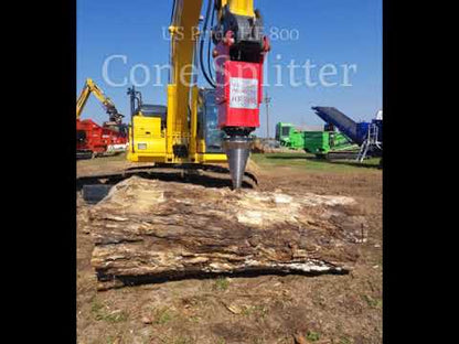 U.S Pride Cone Screw Log Splitter | Model HF-800 | Oil Pressure 5,000 Psi | For Excavators