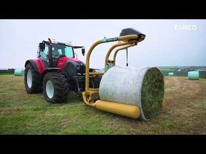 Tanco Round Bale Wrapper | Model D66-S100-A | Width 4' 6" | 30-60 GPM | 40-60 HP | For Skid Steer, Tractor & Loaders