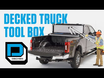 Decked Truck Tool Box | Heavy-Duty Storage | Capacity 9.82 Cubic Ft | 500 lbs Payload | Weatherproof & Secure Design